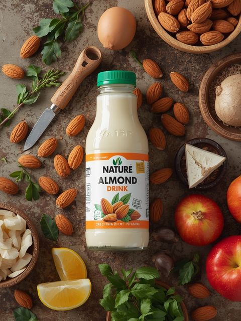Mandelgetränk, Natur, mit Calcium und Vitaminen angereichert