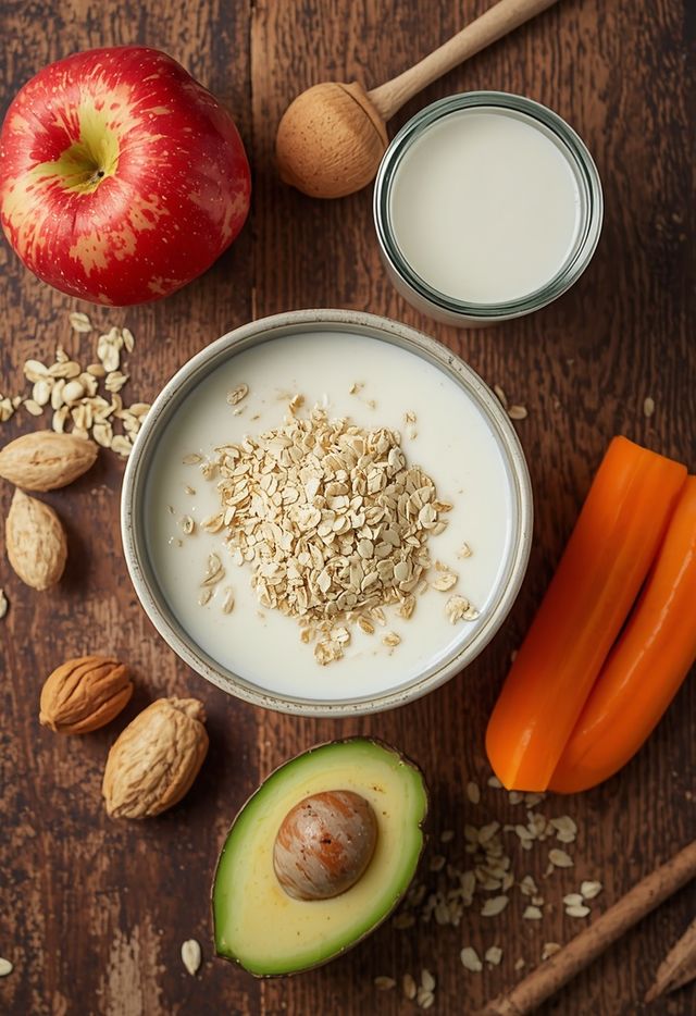 Prepared Oatmeal (with Whole Milk, without Added Sugar)