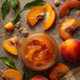 Peach in Syrup, Preserved, Drained