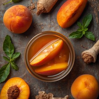 Peach in Syrup, Preserved, Drained