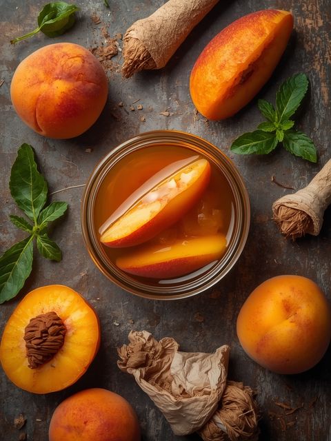 Peach in Syrup, Preserved, Drained