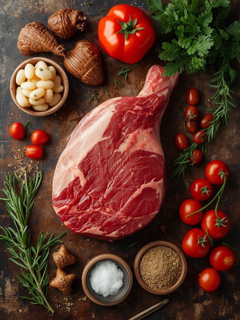 Beef, shoulder, "medium" roast, oven-baked (no added fat or salt)