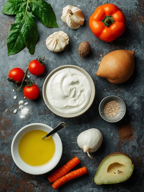 Yogurt salad dressing (no oil)