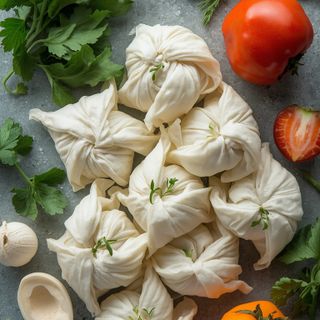 Quark Leaves Puff Pastry (with Vegetable Fat), Unbaked