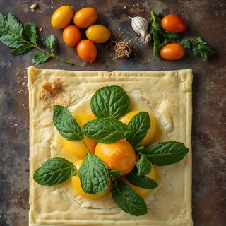 Quark Leaves Puff Pastry (with Vegetable Fat), Unbaked