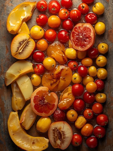 Fruchtcocktail, in Sirup, konserviert, abgetropft