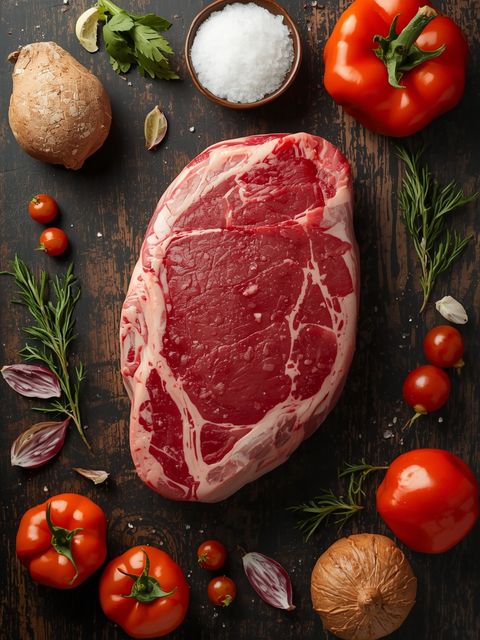 Beef, shoulder, roast 'rare', roasted (without addition of fat and salt)