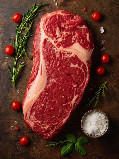 Beef, shoulder, steak 'well done', oven-baked (without added fat and salt)