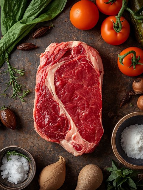 Rind, Schulter, Braten 'well done', im Ofen gebraten (ohne Zugabe von Fett und Salz)