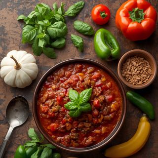 Chili con carne, prepared