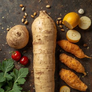 Cassava, root, boiled (no salt added)