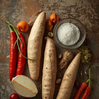 Cassava, root, boiled (no salt added)