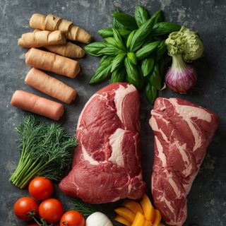 Row, Shoulder, Roast, Raw