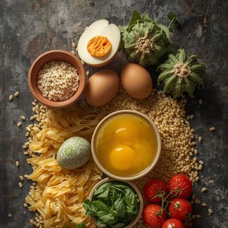 Pasta without egg, whole grain, boiled in salt water (unjodated)