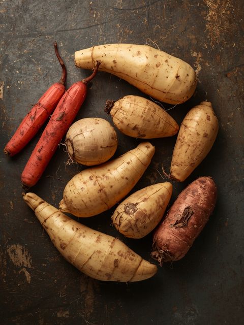 Cassava, roots, raw