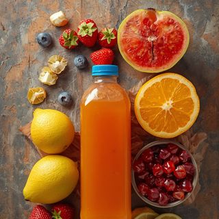 Fruit juice schorle (average, 60% juice - 40% water), unsweetened