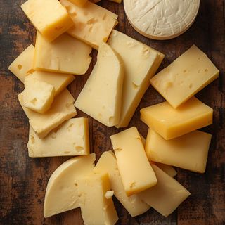 Cheese, discs, full-fat