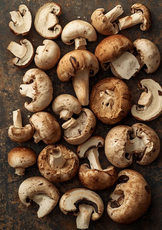 Mushrooms (cut), steamed (without addition of fat and salt)