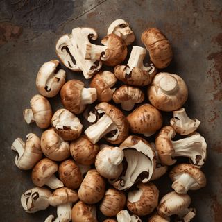 Mushrooms (cut), steamed (without addition of fat and salt)