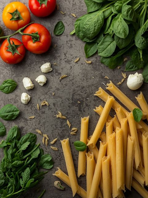 Pasta, fresh, filled with spinach and ricotta, raw