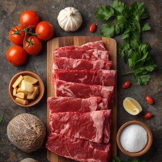 Wildfleisch (geschnitten), gekocht (ohne Fett und Salz)