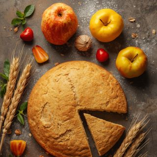 Fruit Wheat/Cake with Dough (Cut)