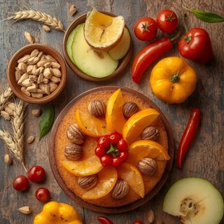 Fruit Wheat/Cake with Sweet Spicy (Cut)