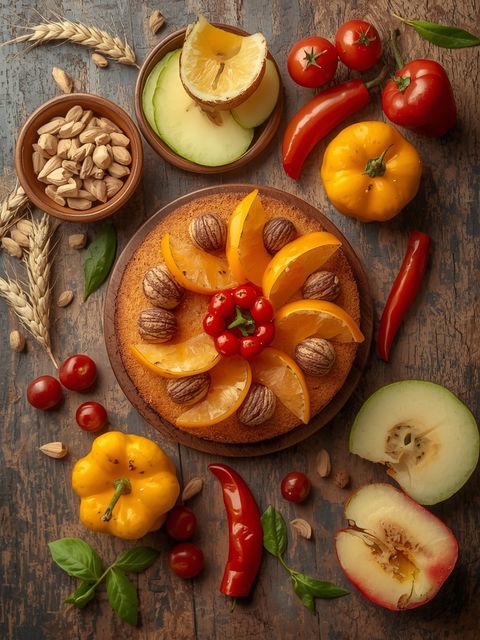 Fruit Wheat/Cake with Sweet Spicy (Cut)