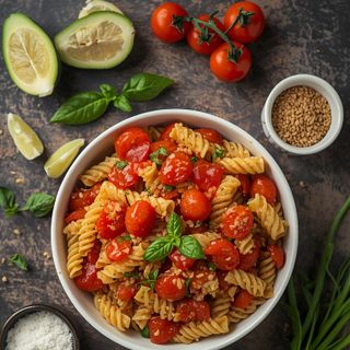 Nudelsalat mit italienischer Sauce