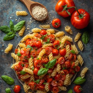 Pasta salad with Italian sauce