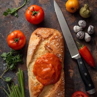 Carving Bread with Cocktail Sauce