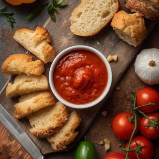 Carving Bread with Cocktail Sauce