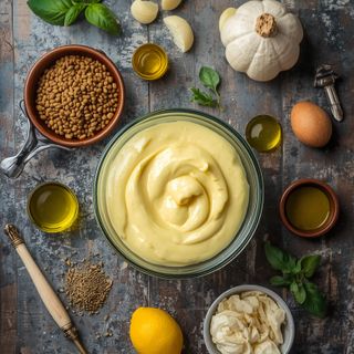 Mayonnaise with rapeseed oil, homemade