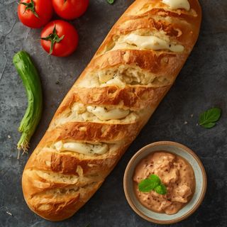 Carved Bread with Tartar Sauce