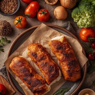 Cordon bleu aus Schweinefleisch, gebraten