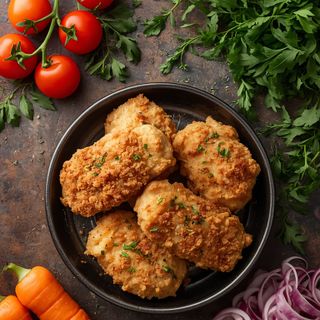 Cordon bleu with pork, fried