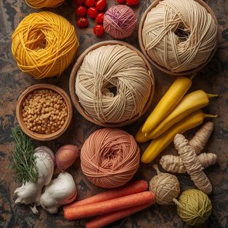 Yarn, cooked