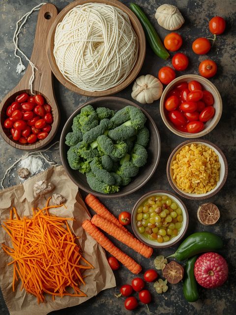 Yarn, cooked