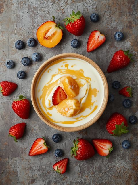Soya yogurt, with fruit or flavour