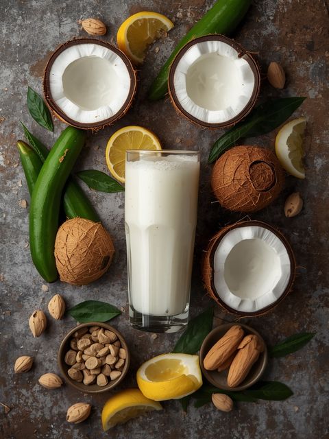 Coconut drink, natural