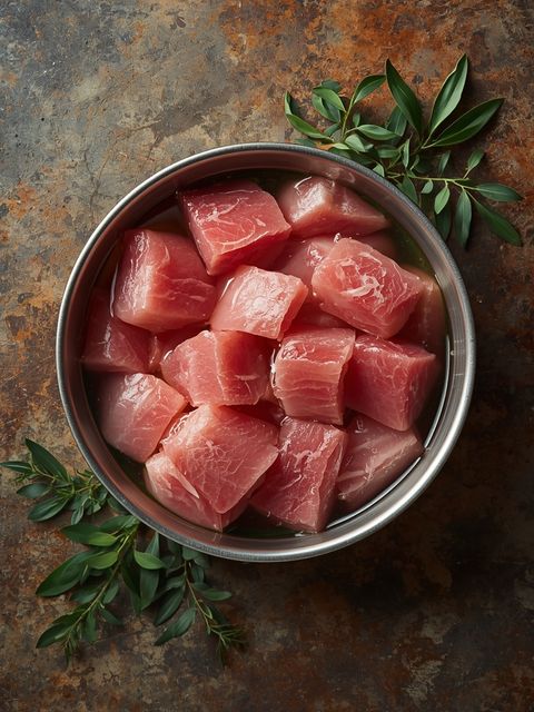 Thunfisch im Wasser, abgetropft