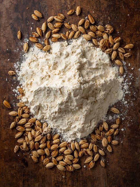 Rye flour, whole grain, cracked, type 1800