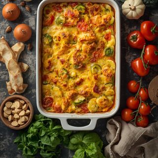 Vegetable Gratin, Baked