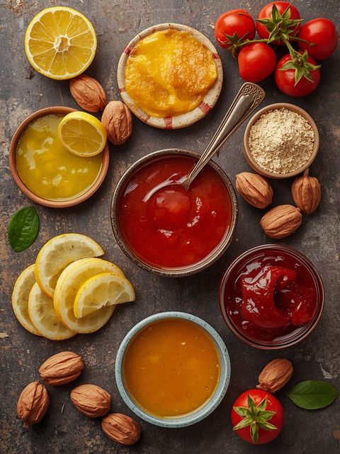 Jam, energy-reduced, with sweeteners