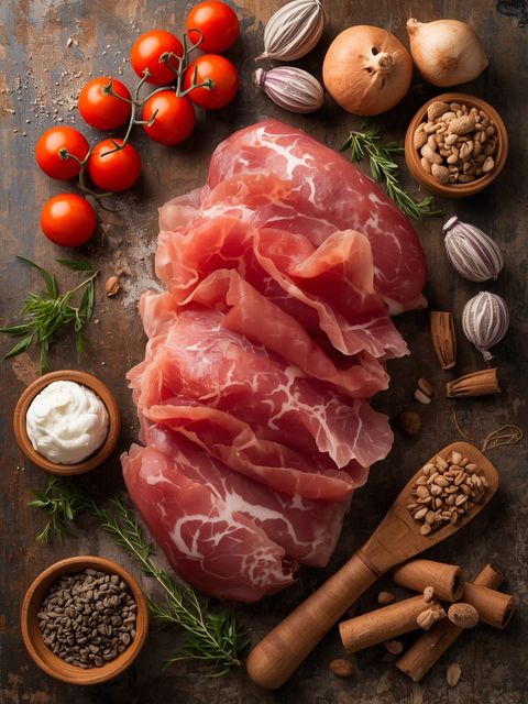Raw ham