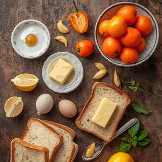 Toastbrot mit Butter