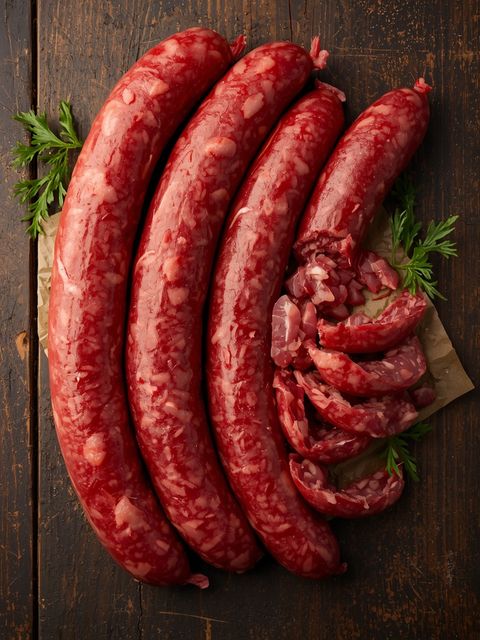 Rohwurst mit abgebrochener Reifung (Schnitt)