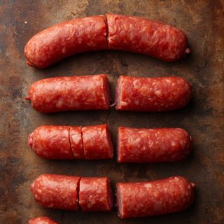 Rohwurst mit abgebrochener Reifung (Schnitt)