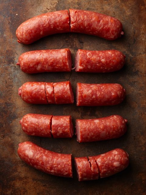 Rohwurst mit abgebrochener Reifung (Schnitt)