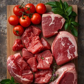 Chop (cut from calf, pig, lamb), raw